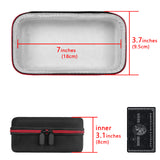 Geekria Shield Speaker Case Compatible with MARSHALL EMBERTON, EMBERTON II/III Cover, Replacement Hard Shell Portable Speaker Protective Carrying Bag with Cable Storage Keychain Hook (Black)