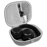 Geekria Shield Headphones Case Compatible with JBL Tune 770NC/760NC/710BT, Live 500BT, Tour ONE M3 and More, Replacement Hard Shell Travel Carrying Bag with Cable Storage (Microfiber Grey)