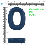 Geekria QuickFit Replacement Ear Pads Compatible with Bowers & Wilkins Px8, Px7 S2 ( Do Not Fit Px7, Px7S2e) Headphones, Ear Cushions, Repair Parts (Blue)