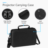 Geekria Hard Shell Travel Case Compatible with PUTRIMS S36, XuanPad Q5, VOPLLS Q5, Outdoor 4K Projector Carrying Bag (Dark Grey)