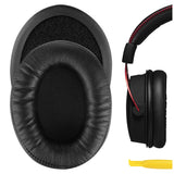 Geekria QuickFit Replacement Ear Pads for HyperX Cloud Alpha Gaming Headphones Ear Cushions, Headset Earpads, Ear Cups Cover Repair Parts (Black)