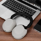 Geekria Silicone Headphone Cover Compatible with Sony WH-1000XM5, WH1000XM5 Wireless Headphones, Scratch Protection Case / Earpieces Cover / Headset Speakers Skin Protector (Beige)
