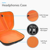 Geekria Shield Headphones Case Compatible with JBL Tour ONE M3, Skullcandy Crusher ANC 2, Hesh ANC and More, Replacement Hard Shell Travel Carrying Bag with Cable Storage (Dark Grey)