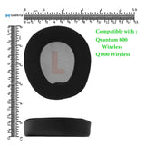 Geekria Sport Cooling-Gel Replacement Ear Pads for JBL Quantum 800 Wireless Headphones Ear Cushions, Headset Earpads, Ear Cups Cover Repair Parts (Black)