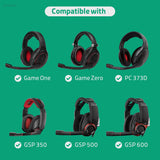 Geekria Audio Cable Compatible with Sennheiser Game One, Game Zero, PC 373D, GSP 350, GSP 500, GSP 600 Headsets, Slim 2.5mm Plug Gaming Headset Replacement Stereo Cord (6.6ft/2m)