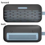 Geekria Silicone Speaker Case Cover, Compatible with Bose SoundLink Flex Gen 1 Case, Protective Waterproof Soft Skin, Replacement Bluetooth Speakers Travel Carrying Case with Keychain Hook (Black)