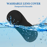 Geekria Silicone Face Cover Compatible with Meta Quest 3, Sweatproof VR Mask & Cushion Pad Replacement, Washable, Lightproof, Anti-Leakage (Black)