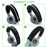 Geekria Flex Fabric Headband Cover Compatible with Beats Solo 3, Solo 2 Headphones, Head Cushion Pad Protector, Replacement Repair Part, Sweat Cover, Easy DIY Installation (Black)