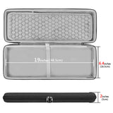 Geekria Full Size Keyboard Hard Shell Case, Compatible with Logitech G915 / G915 X, Travel Carrying Bag for 108-Key Computer Keyboard (Dark Gray)