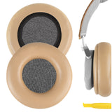Geekria QuickFit Replacement Ear Pads for Bang & Olufsen Beoplay H4/H6/H7/H9/H9i/HX, Portal Headphones Ear Cushions, Repair Parts (Khaki / No Plastic Clip)