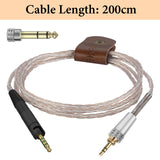 Geekria Apollo Audio Cable Compatible with Sennheiser HD599, HD598, HD620S, HD550, HD505, 2.5mm to 3.5mm/6.35mm Hi-Res Audiophile Headphone Replacement Cord for HiFi Music (6.5ft)