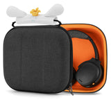 Geekria Shield Headphones Case Compatible with SteelSeries Arctis Nova Pro, Sony WH-1000XM5, JBL Tour ONE M3 Case, Replacement Hard Shell Travel Carrying Bag with Cable Storage (Dark Grey)