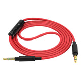 Geekria Audio Cable with Mic Compatible with Skullcandy Hesh Evo, Hesh 3, Crusher EVO, Riff 2 Headphones Cable, 1/8" (3.5mm) to 3.5mm Replacement Stereo Cord with Inline Microphone (4ft/1.2m)