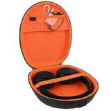 Geekria Shield Headphones Case Compatible with JVC HA-S20BT, HA-S23W, HA-S35BTB, HA-S65BNB, HAS38BT, Replacement Protective Hard Shell Travel Carrying Bag with Cable Storage (Black)