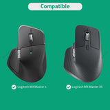 Geekria Hard Shell Mouse Case, Compatible with Logitech MX Master 4 / MX Master 3S / MX Master 3, EVA Travel Carrying Bag (Dark Gray)