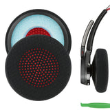 Geekria Comfort Mesh Fabric Replacement Ear Pads for Plantronics Voyager Focus UC B825, Voyager 4210/ 4220/ 4310UC/ 4320UC, Blackwire C5200/ C5210/ C5220/ 7225, Backbeat Sense Headphones