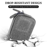 Geekria Carrying Case for Osmo Action 6, Portable Compact Storage Bag Compatible with DJI Osmo Action 5 Pro, 4, 3 Protective Case, Storage Case with Wrist Strap, Camera Accessories (Grey)