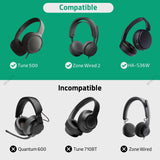 Geekria Shield Headphones Case Compatible with JBL Tune 500, Tour ONE M3, AKG Y50, Skullcandy Riff, Replacement Hard Shell Travel Carrying Bag with Cable Storage (Grey)