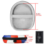 Geekria Shield Headphones Case for Truck Driver Headset, Replacement Hard Shell Travel Carrying Bag, Compatible with Blue Parrott B650-XT, B550-XT, B450-XT, B350-XT, B250-XT Headsets (US Flag)