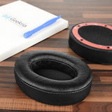 Geekria Elite Sheepskin Replacement Ear Pads for Beats Studio 3 (A1914), Studio 3.0 Wireless Headphones Ear Cushions, Headset Earpads, Ear Cups Cover Repair Parts (Black)