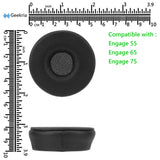 Geekria QuicFit Replacement Ear Pads for Jabra Engage 55/ 65/ 75 (Stereo Version) Headphones Ear Cushions, Repair Parts (Do Not Fit Engage 50, Engage 55/65/75 Mono Version) (Black)
