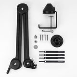 Geekria for Creators Microphone Arm Compatible with Rode Podmic, NT-USB, NT1-A, NT1, Mic Boom Arm Mount Adapter with Tabletop Flange Mount, Suspension Stand, Mic Scissor Arm, Desk Mount Holder