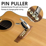 Geekria 3IN1 Guitar Capo, Zinc Alloy Metal Capo for Acoustic and Electric Guitars, Ukulele, Mandolin, Classical Guitar Accessories (Karachi Color)