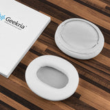 Geekria QuickFit Replacement Ear Pads for Sony WH-CH700N/ CH710N/ CH720N Headphones Ear Cushions, Repair Parts (White)
