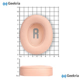 Geekria Replacement Ear Pads Compatible with JBL Tune 720BT/ 750BTNC/ 710BT/ 700BT/ 760NC/ 770NC Wireless Over-Ear Headphones Ear Cushions, Repair Parts (Blush Pink)