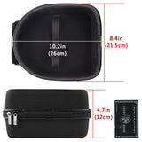 Geekria Shield Headphones Case Compatible with Audio-Technica ATH-AD1000X, ATH-A990Z, ATH-A900x Case, Replacement Extra Hard Shell Travel Carrying Bag with Cable Storage (Black)