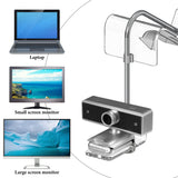 Geekria Acrylic Center Screen / Mid Webcam Stand, Place Webcam Anywhere on Monitor, Laptop Screen, Compatible with Logitech MX Brio, C920x, C922, C930 Webcams (Transparent)