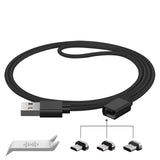 Geekria SNAP Connect Charger Cable Compatible with Sony WH-CH700N WH-1000XM2 MDR-XB950B1 XB950BT INZONE H5 INZONE H9 Charger, USB Replacement Magnetic Headphones Power Charging Cord (3ft/100cm)
