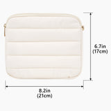 Geekria NOVA Headphones Pouch Compatible with Sony WH-1000XM6, WH-1000XM4, WH-1000XM3, WH-H900N, Soft Shell Replacement Protective Travel Carrying Bag with Cable Storage (Ivory)