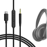 Geekria USB-C Digital to Audio Cable with Mic Compatible with Bose 700, NC700, Replacement Type-C Audio Cord with Inline Microphone and Volume Control (4 ft/1.2 m)