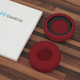 Geekria Replacement Ear Pads for Monster Beats MIXR Headphones Ear Cushions, Repair Parts (Red)
