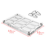 Geekria Game Card Case Compatible with Nintendo Switch NS, NX, 9 Cartridge Slots Holder, Transparent Acrylic Storage Box