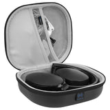 Geekria Shield Headphones Case Compatible with Skullcandy CrusherANC2, CrusherANC, CrusherEvo, HeshANC, HeshEvo, Riff2 Case, Replacement Hard Shell Travel Carrying Bag with Cable Storage (Black)
