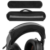 Geekria Large Hook and Loop Headband Cover and Pad Set, Replacement Repair Part, (Fits Headphone Headbands 3.5-4.5 cm), Compatible with AKG, JBL, Razer, Sennheiser, Turtle Beach (Velour)