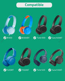 Geekria QuickFit Leatherette Replacement Ear Pads for JBL JR300, JR300BT, T450BT, T500BT, Tune 500, Tune 500BT, Tune 510BT, Tune 520 Headphones, Ear Cushions with Video Guide (Black)