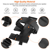 Geekria Universal Portable Bluetooth Speaker Mounts Compatible with JBL, Bose, Sony, Anker Bluetooth Speaker, with Adjustable Strap, for Railing Holder Bar Rail, Fits Motion, Outdoor, Golf Cart