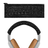 Geekria Knit Fabric Headband Cover Compatible with SONY WH1000XM5, WH1000XM4, WH1000XM3 Headphones, Head Cushion Pad Protector, Replacement Repair Part, Easy DIY Installation (Black)