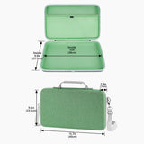 Geekria USB MIDI Keyboard Controller Hand Case, Compatible with Arturia MiniLab 3 / MiniLab MkII 25 Slim-Key, Hard Shell Travel Carrying Bag (Mint Green)