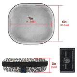 Geekria NOVA On-Ear Headphones Case Compatible with JBL Tune 510BT/660NC/560BT/500BT, Jr 310BT, Replacement Hard Shell Travel Carrying Bag with Cable Storage (Leopard Print)