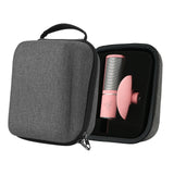 Geekria for Creators Microphone Case Compatible with Razer Seiren X, Seiren Emote Hard Shell Mic Carrying Case, Travel Protective Bag with Cable Storage (Grey)