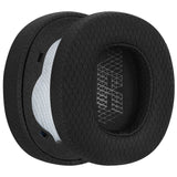 Geekria Comfort Mesh Fabric Replacement Ear Pads for JBL Live 650 BTNC, Lifestyle E65BTNC, Duet NC, Live 660 BTNC Ear Cushions, Repair Parts (Black)