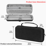 Geekria Audio Interface Carrying Case, Compatible with Yamaha SEQTRAK / Mobile Music Ideastation, EVA Hard Shell Portable Travel Bag (Dark Gray)