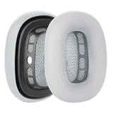 Geekria QuickFit Replacement Ear Pads Compatible with Apple AirPods MAX Headphones Ear Cushions, Repair Parts (Silver)