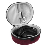 Geekria Shield Headphones Case Compatible with Sennheiser MOMENTUM 3 Wireless, HD 350BT/450BT, PXC 550II, Replacement Hard Shell Travel Carrying Bag with Cable Storage (Red)