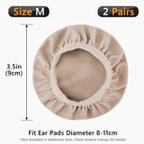 GEEKRIA 2 Pairs Medium Flex Fabric Washable Headphone Covers