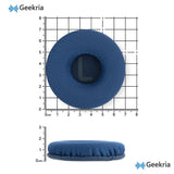Geekria Comfort Mesh Fabric Replacement Ear Pads for JBL JR300, JR300BT, T450BT, T500BT, Tune 500, Tune 500BT, Tune 510BT, Tune 520BT Headphones, Ear Cushions (Blue)